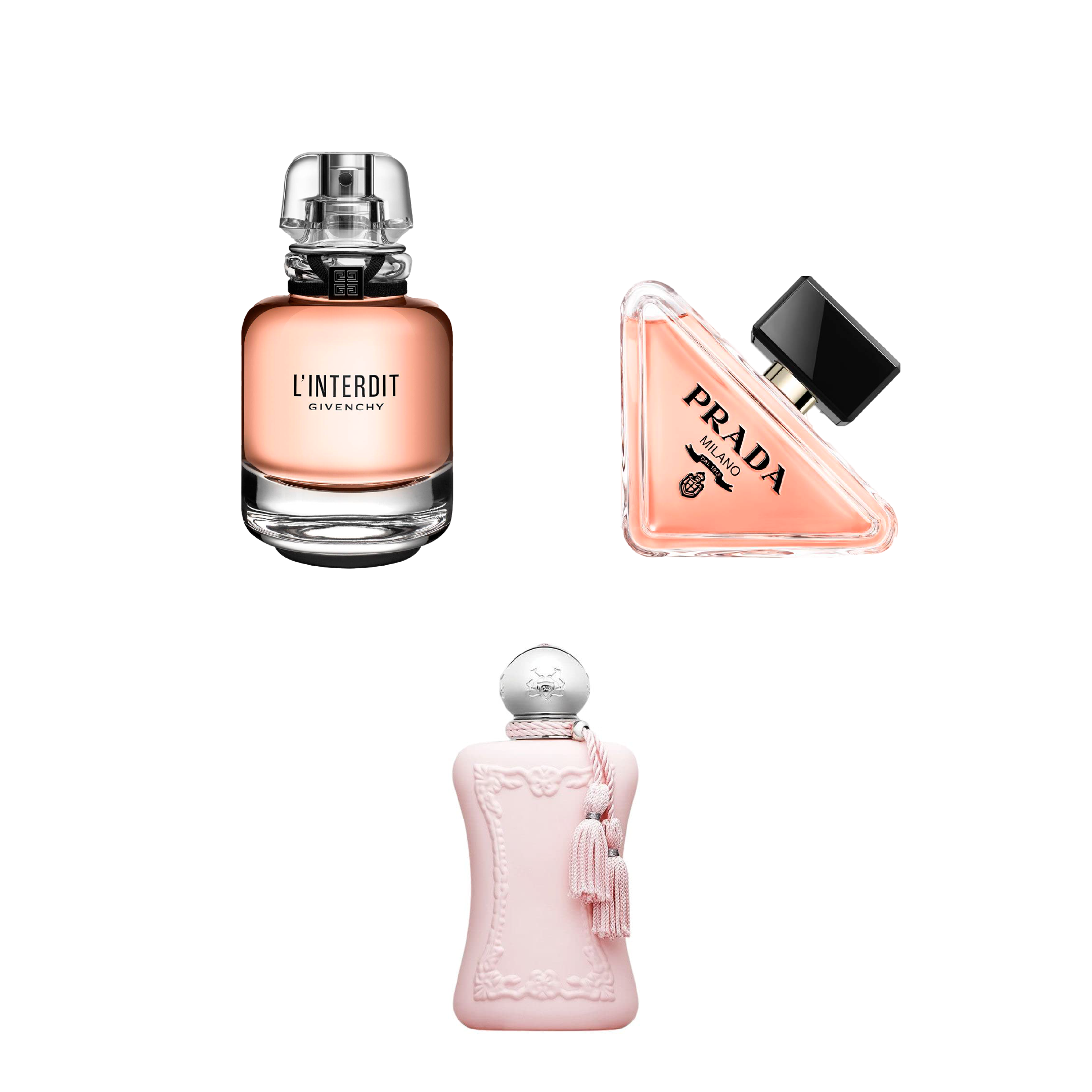 PACK 3 DECANTS 5ML: linterdit + prada + delina